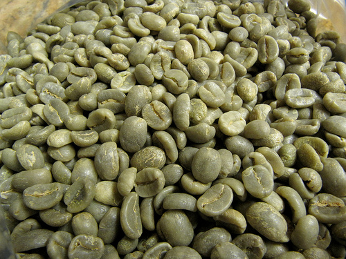Green coffee beans